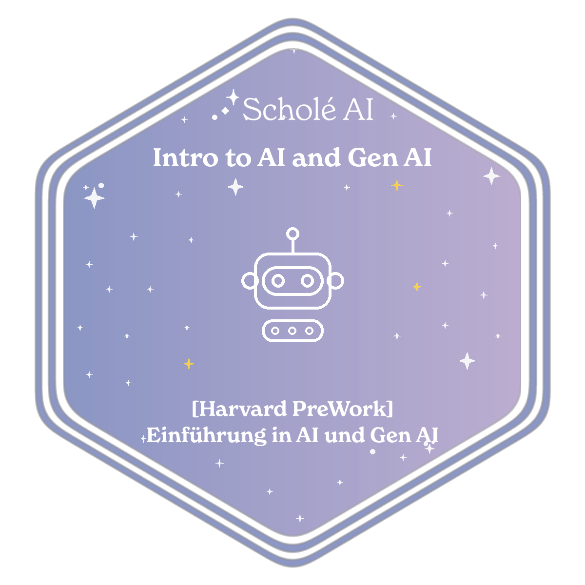 Credential badge for Intro to AI and Gen AI